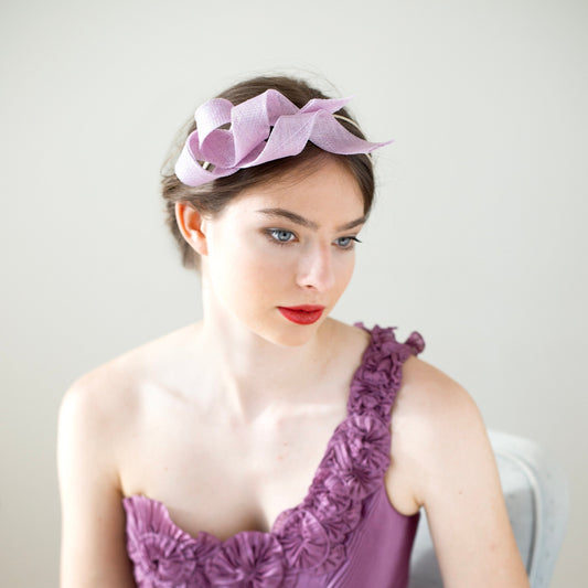 Großer Fascinator auf Stirnband in verschiedenen Farben, elegantes Kopfstück für Hochzeitsgäste, Fascinator für besondere Anlässe